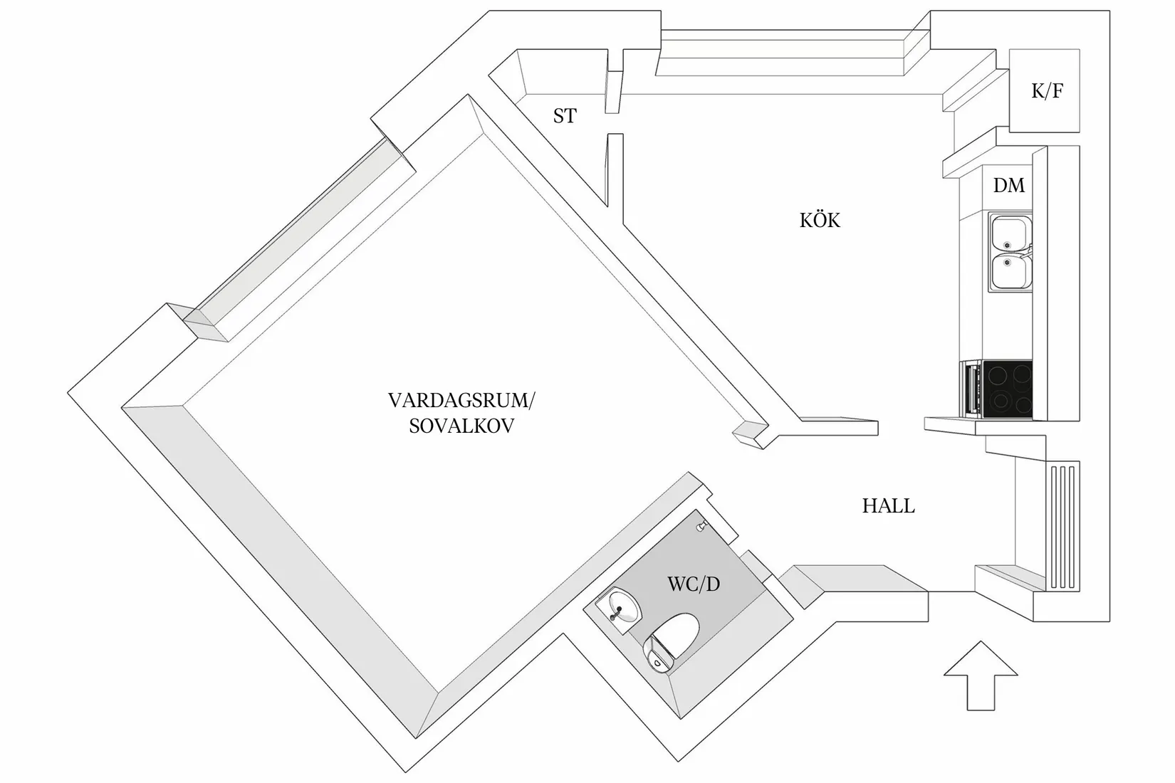 Bostadsrätt, Lilla möllevångsgatan 8, Slottshöjden, Helsingborg