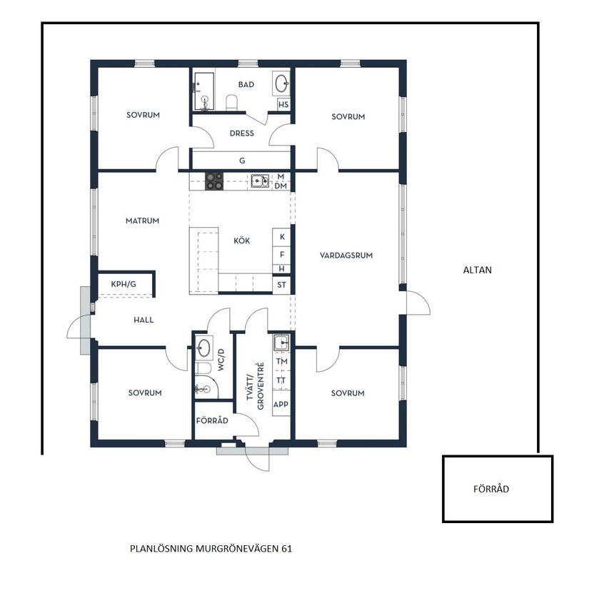 Villa, Murgrönevägen 61, Kinda