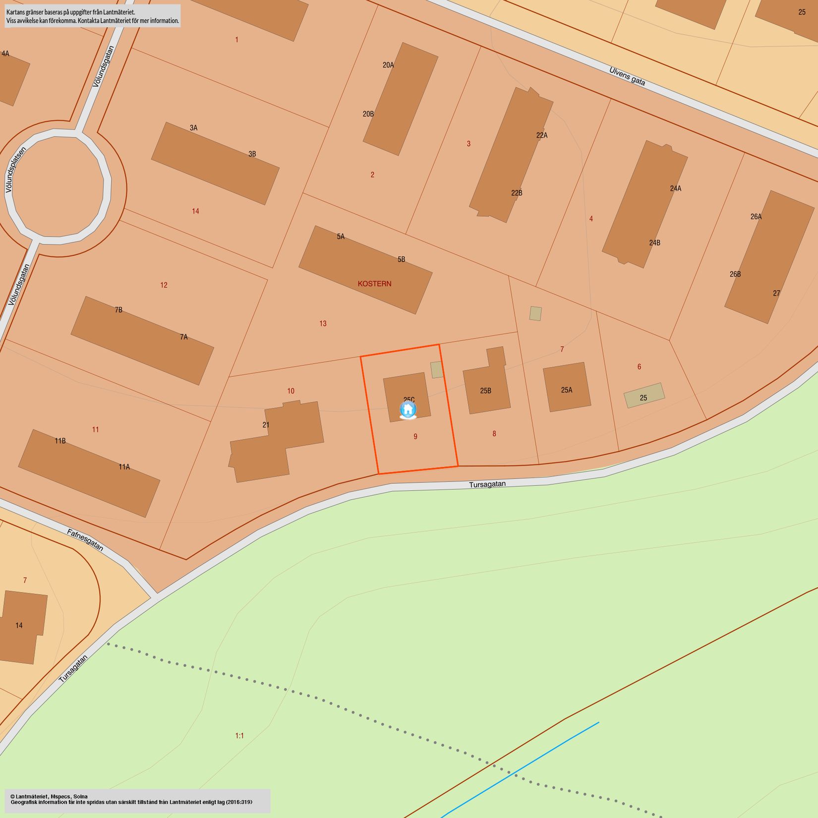 Villa, Tursagatan 25C, Hedvigsborg, Borås