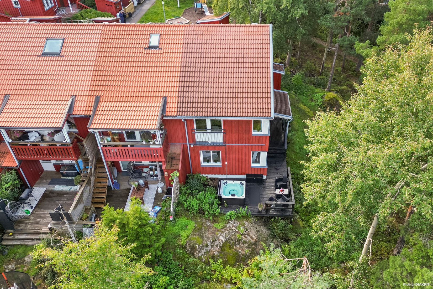 Radhus, Björkholmsvägen 74, Orminge Centrum, Nacka