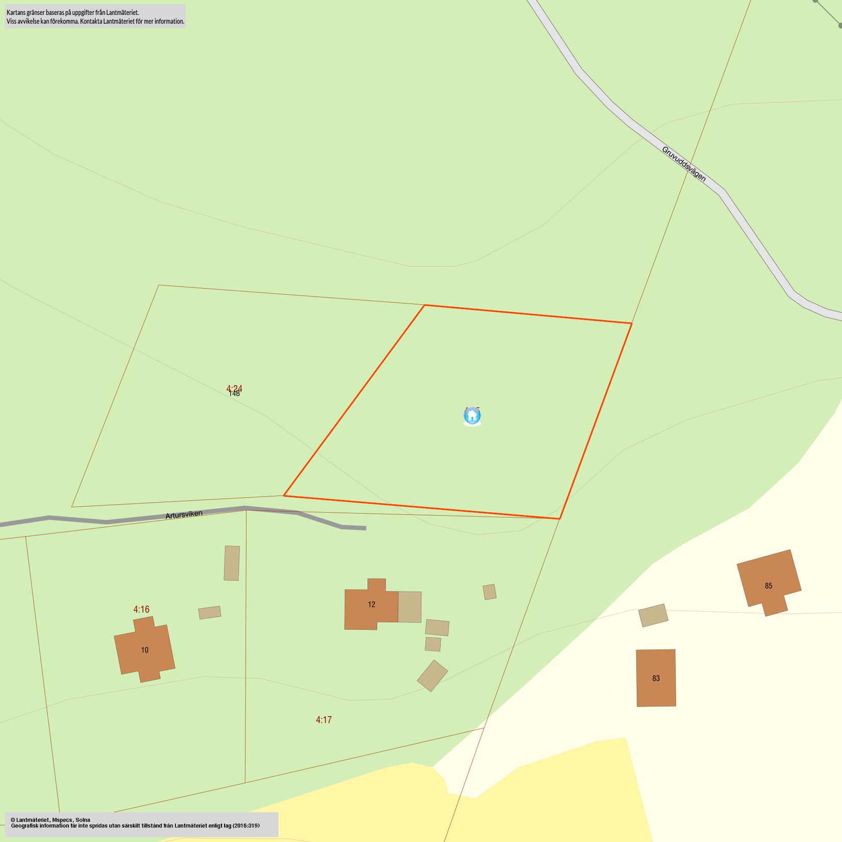 Tomt, Artursviken 14A, Singö Norrvreta, Norrtälje