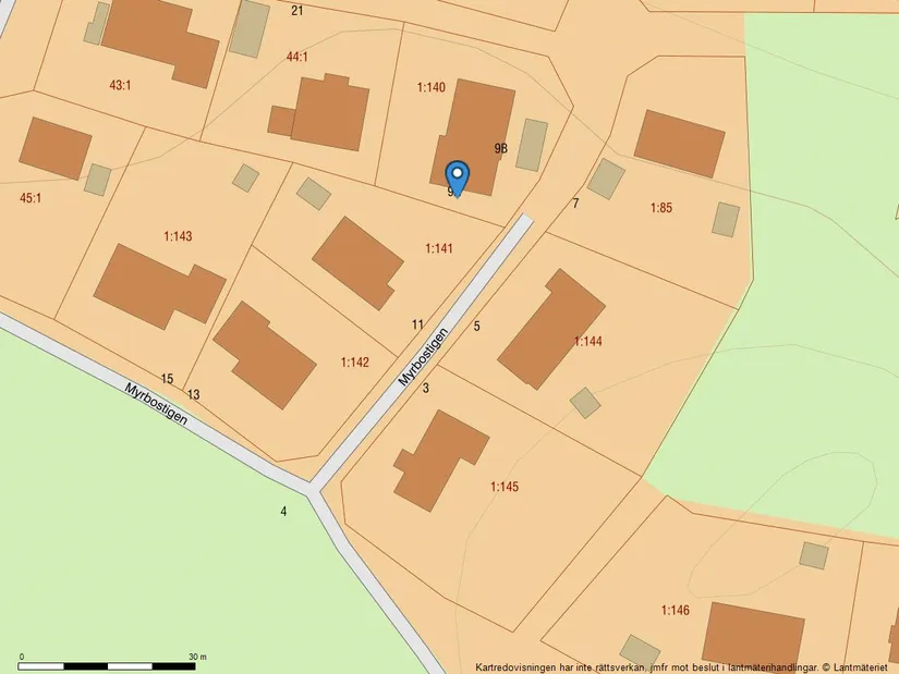 Villa, Myrbostigen 9A & 9B, Torslanda - Andalen, Göteborg