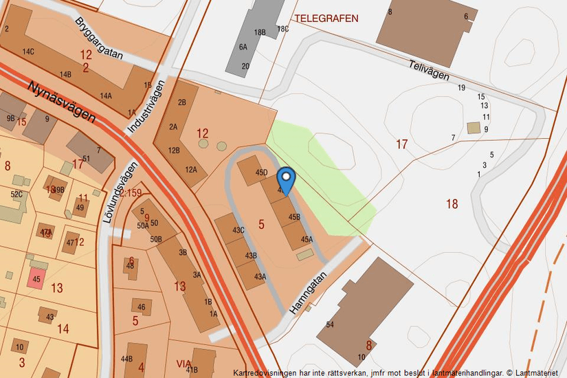 Bostadsrätt, Hamngatan 45C, Centralt, Nynäshamn