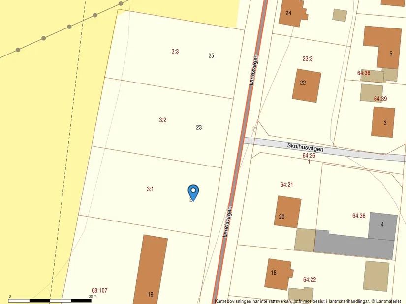 Tomt, Landsvägen 21, Stora Herrestad, Ystad