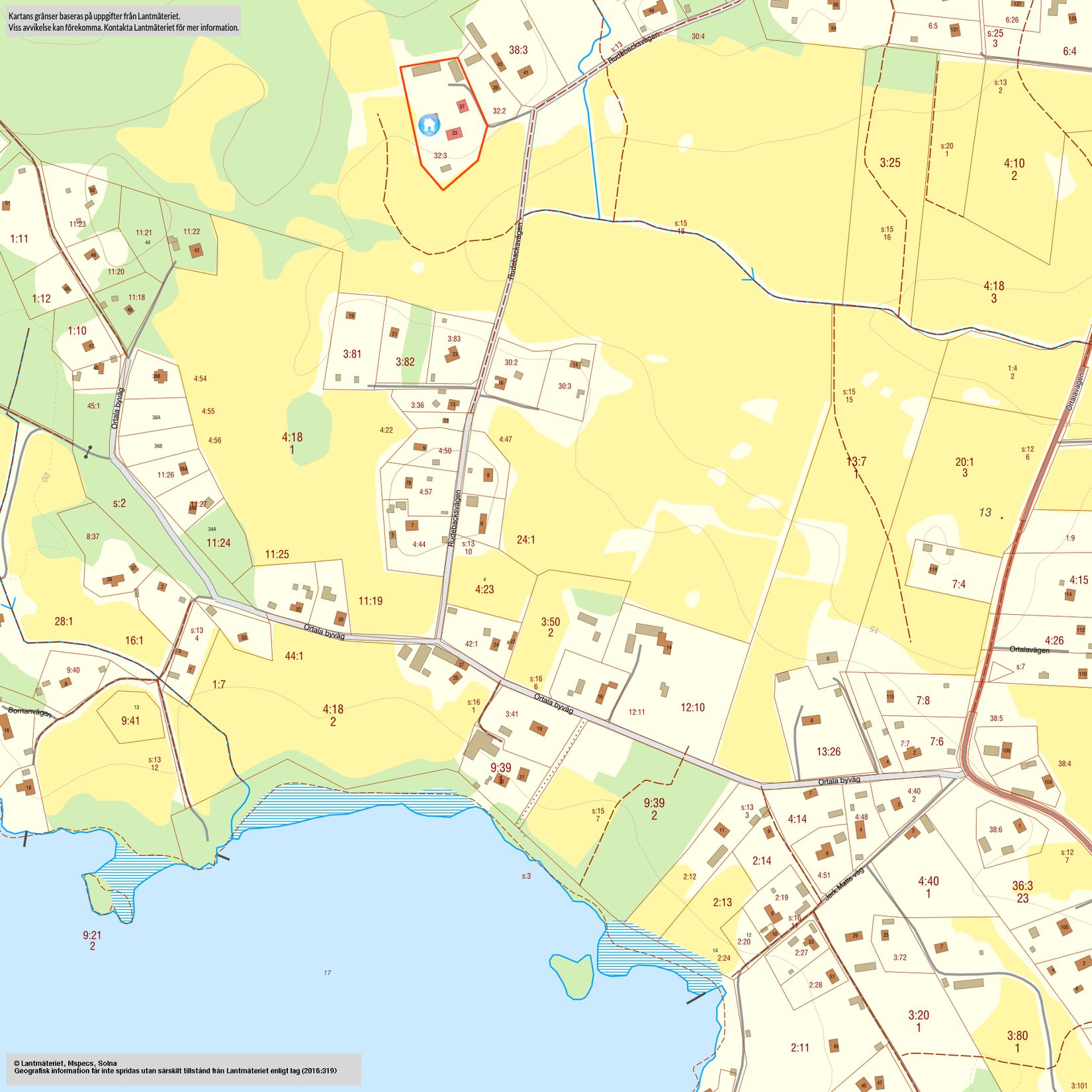 Villa, Rudebacksvägen 33, Ortala, Norrtälje