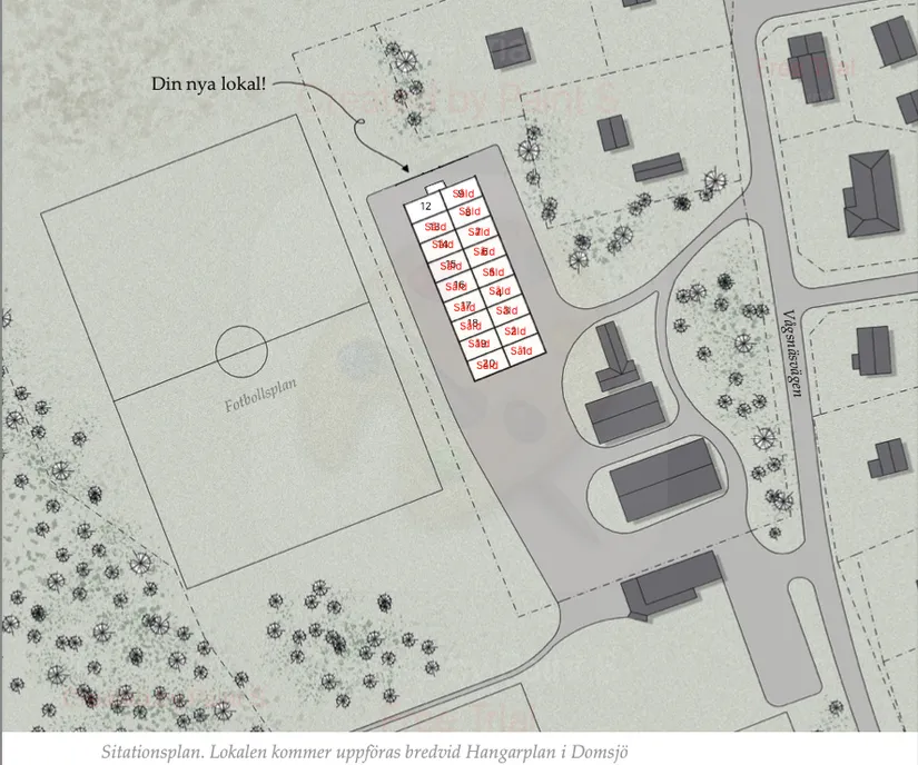 Tomt, Hangarplan, Domsjö, Örnsköldsvik