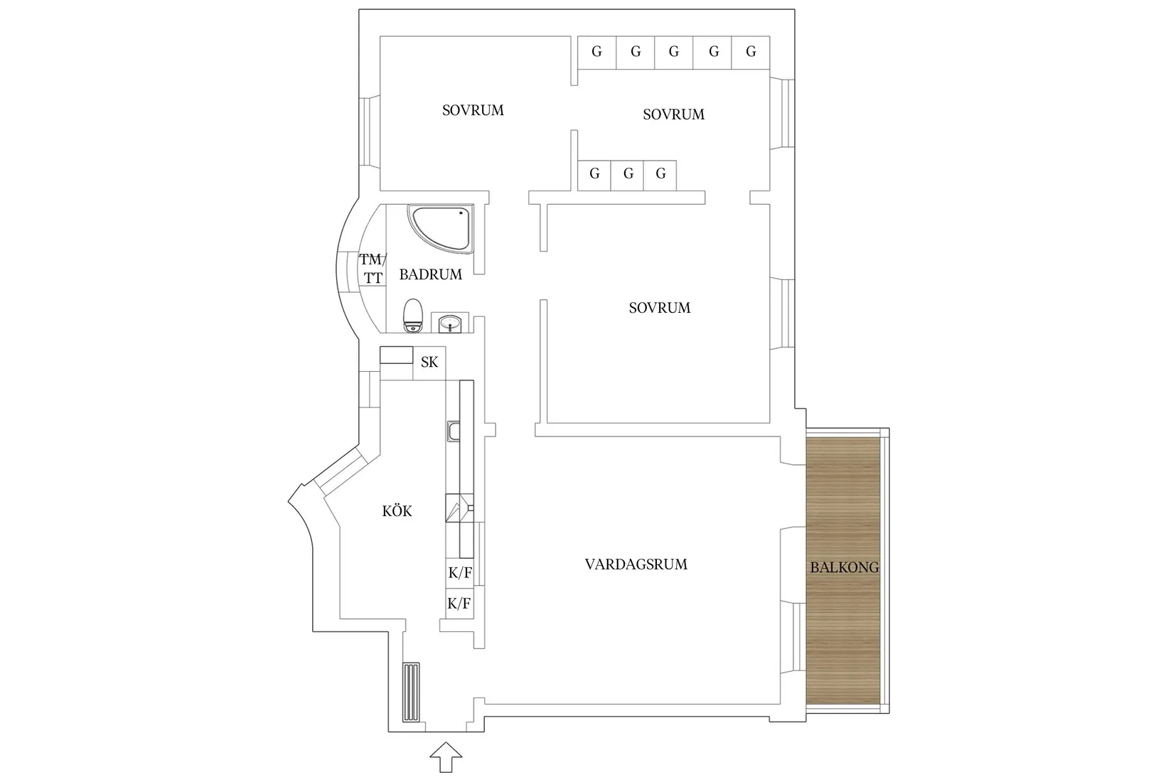 Bostadsrätt, Drottninggatan 116, Norr, Helsingborg