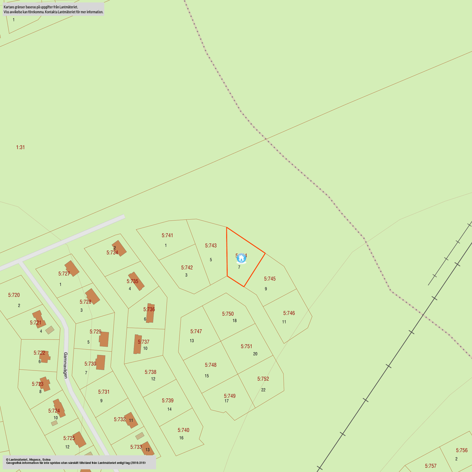 Fritidshus, Merakvägen 7, Solbacken, Storhogna, Berg