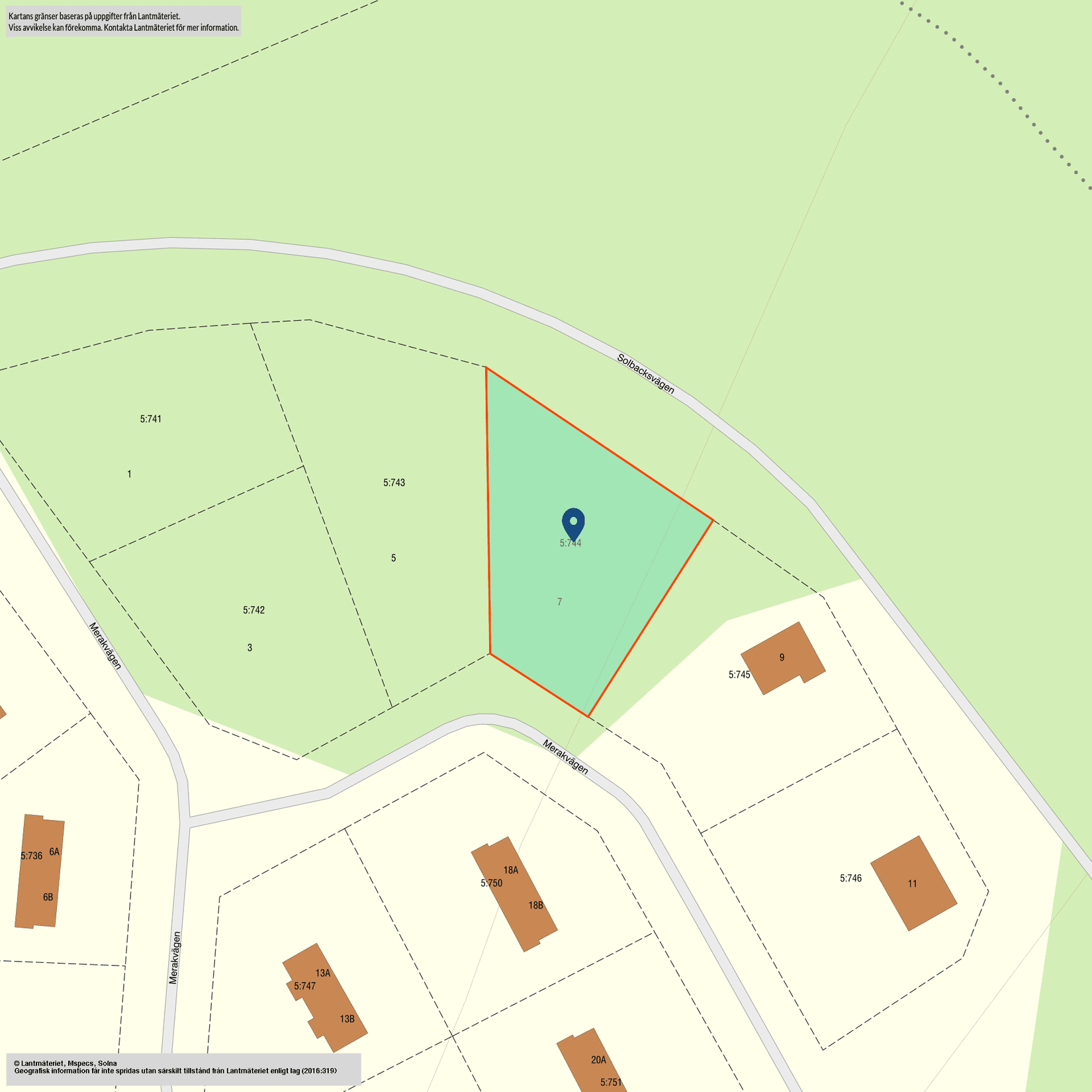 Fritidshus, Merakvägen 7, Solbacken, Storhogna, Berg