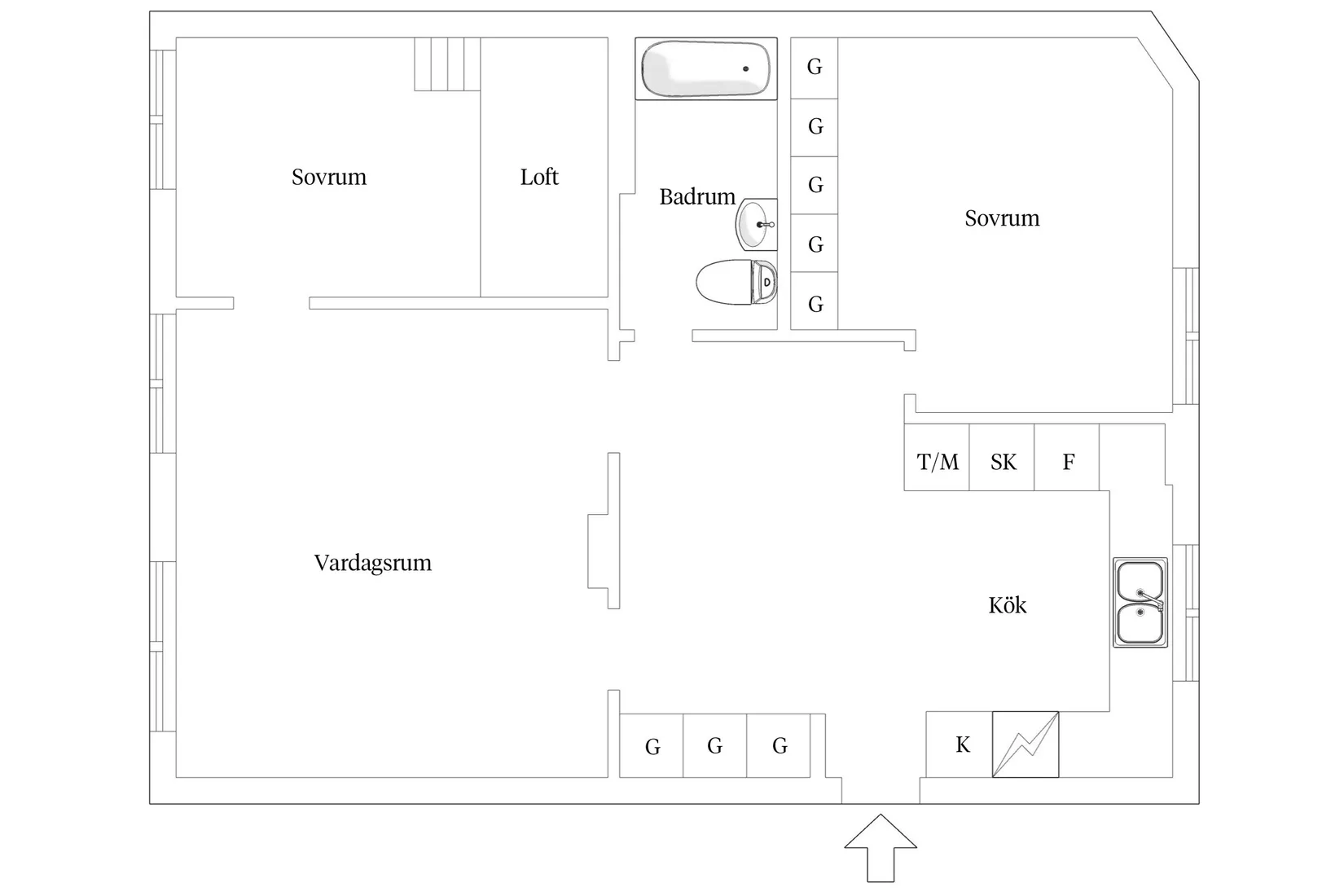 Bostadsrätt, Renstiernas Gata 28, 4 tr, Södermalm Katarina, Stockholm