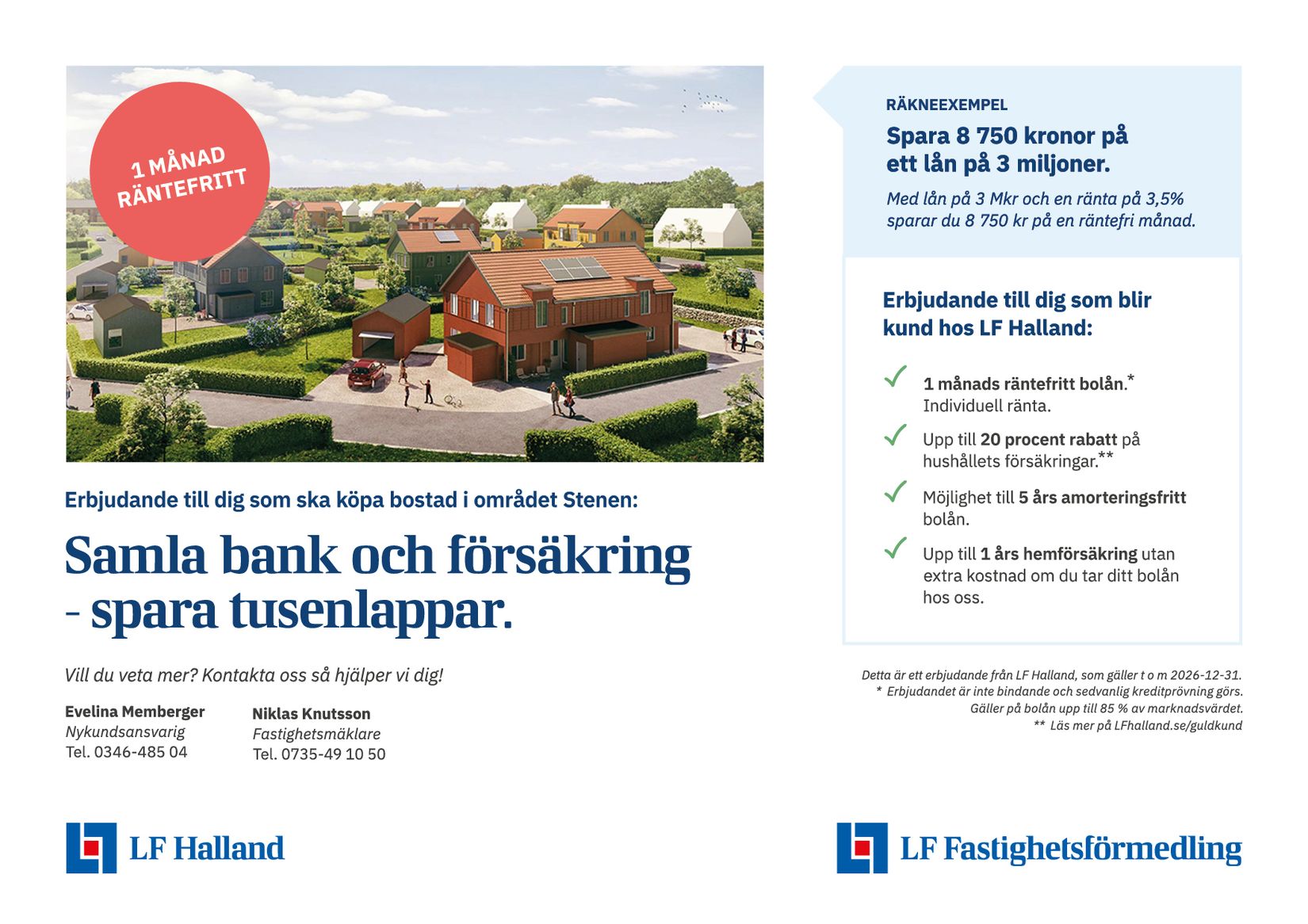 Tomt, Lalatoftsvägen 33, Tvååker, Varberg