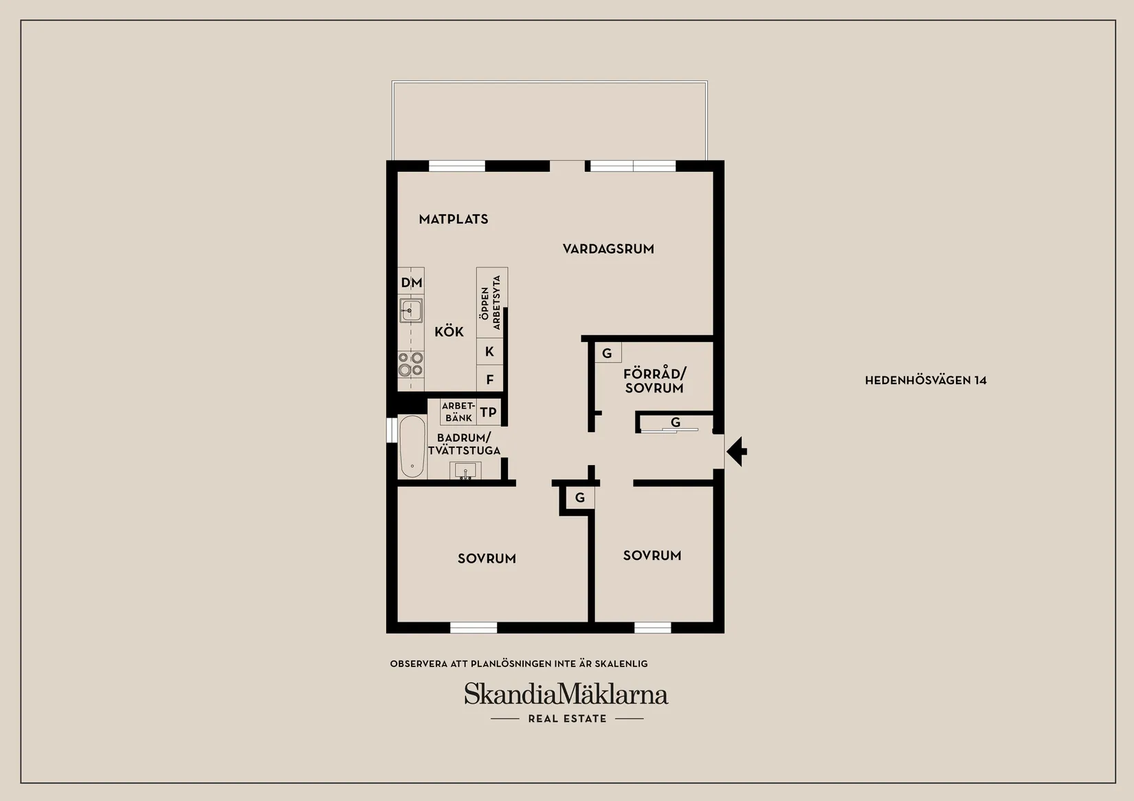 Bostadsrätt, Hedenhösvägen 14, Huddinge C - Solgård, Huddinge
