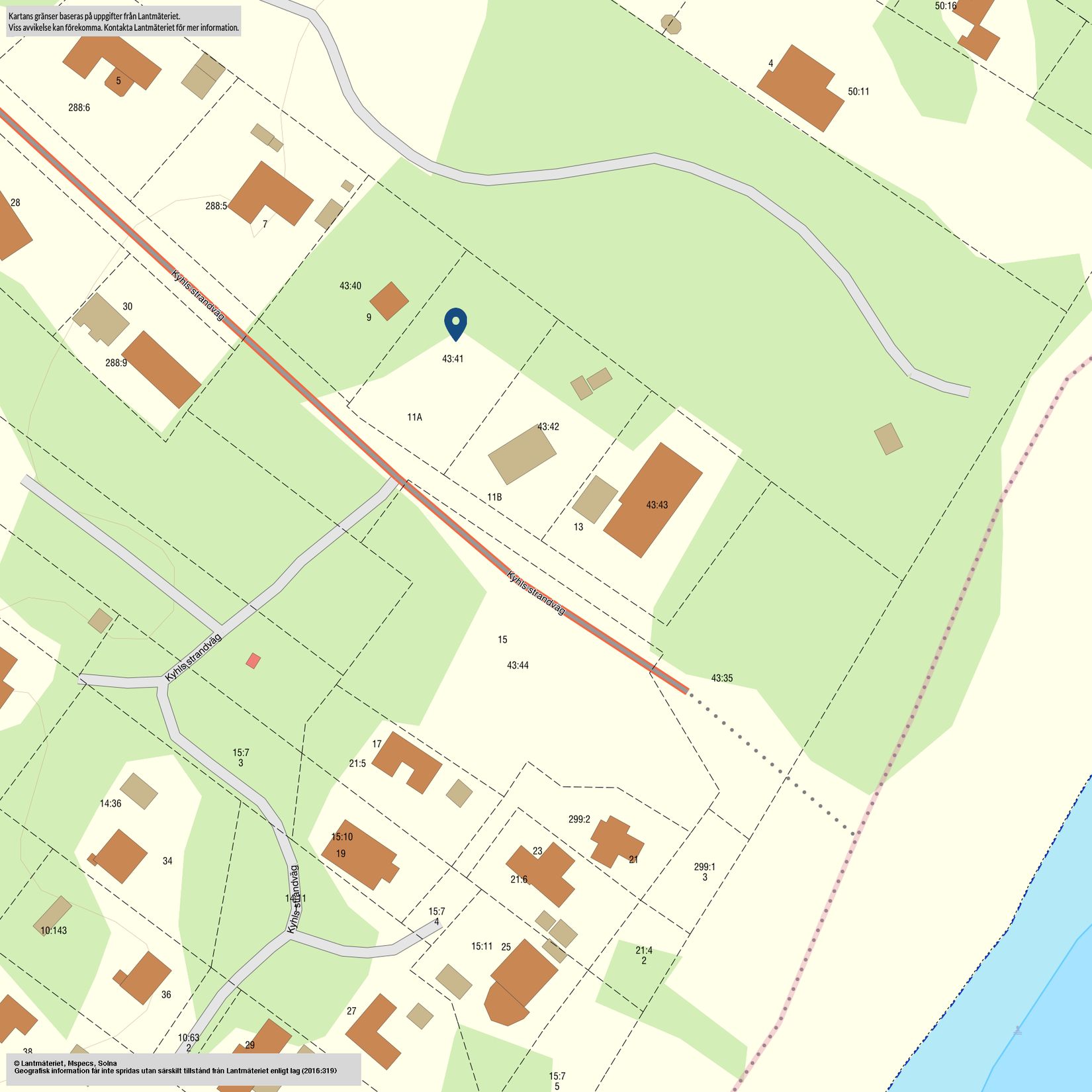 Tomt, Kyhls strandväg 11 A, Kyhls strand, Simrishamn