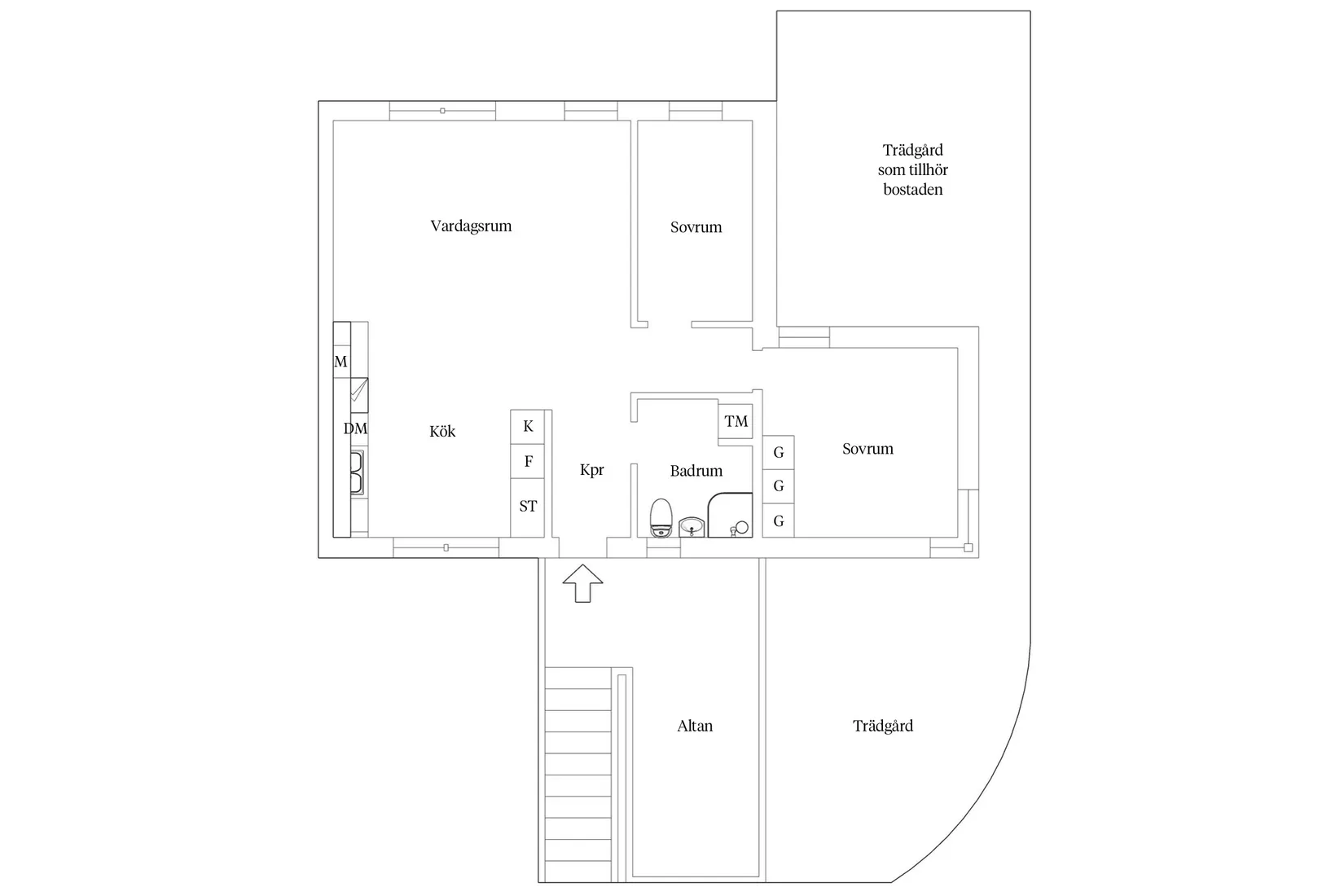 Bostadsrätt, Borggårdsvägen 127, Hovshaga, Växjö