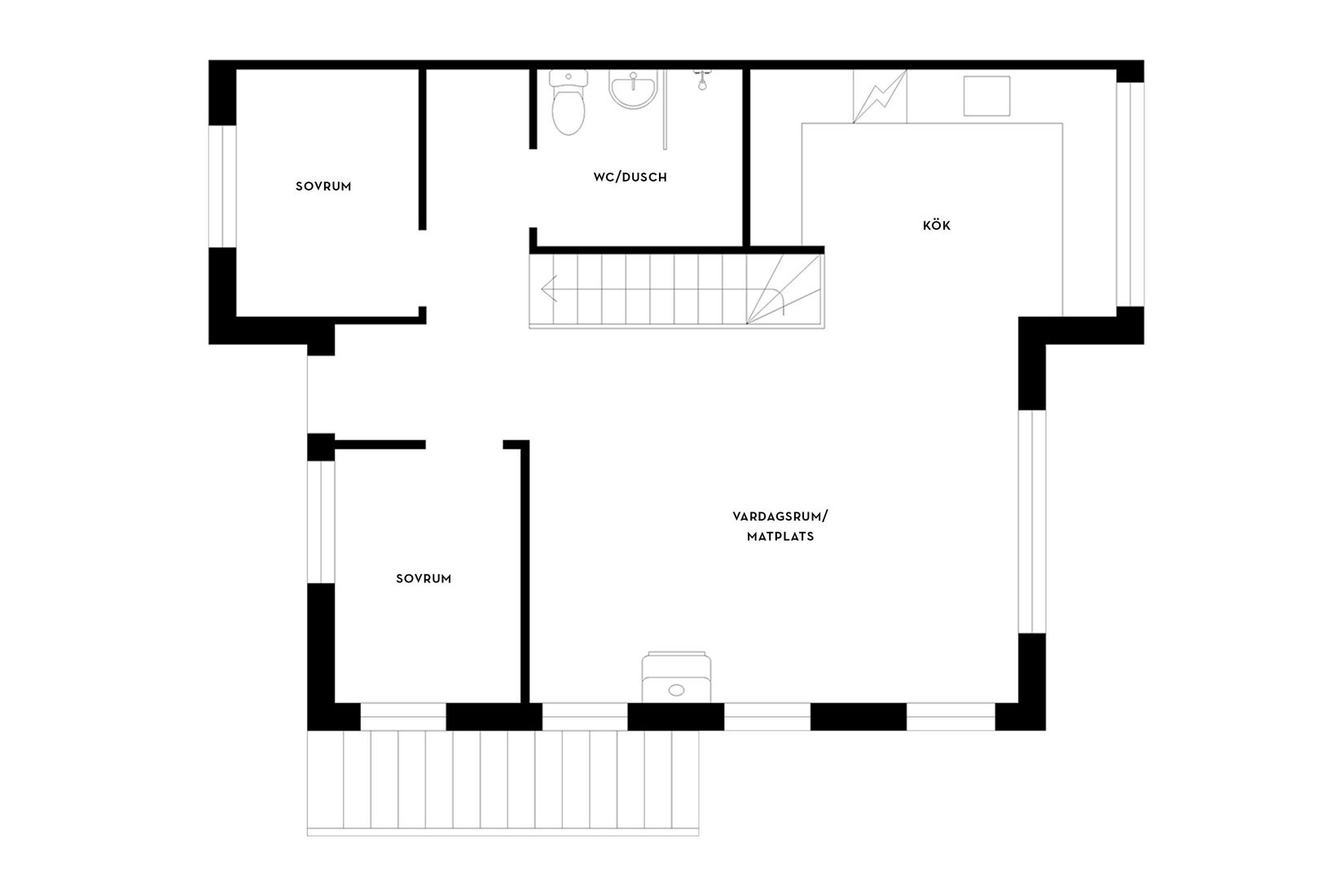 Radhus, Svampstigen 6A, Svampstigen, Utsikten, Storhogna, Berg