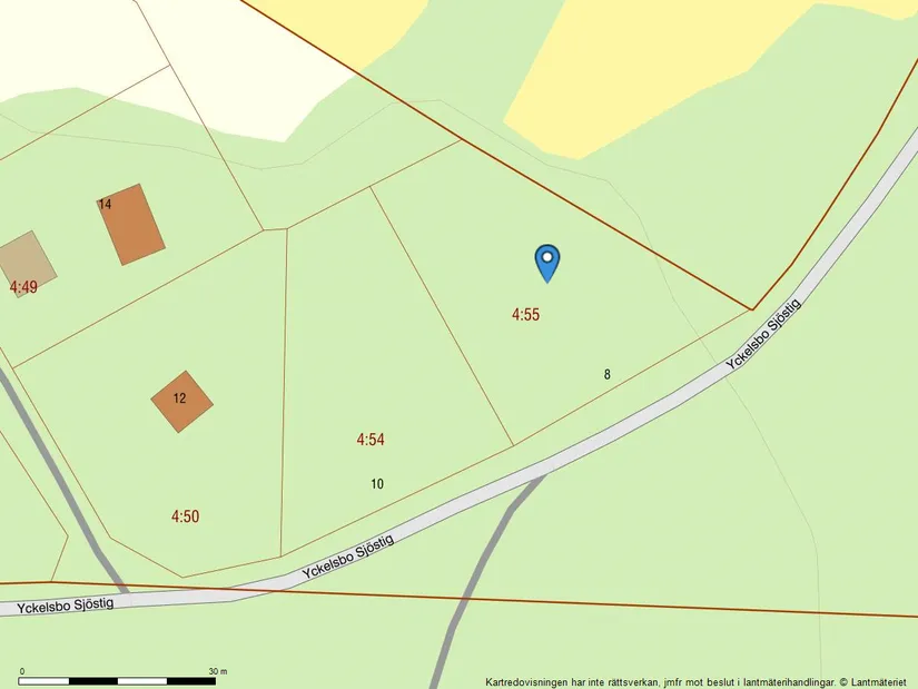 Tomt, Yckelsbo Sjöstig 8, Järvsö, Yckelsbo, Ljusdal