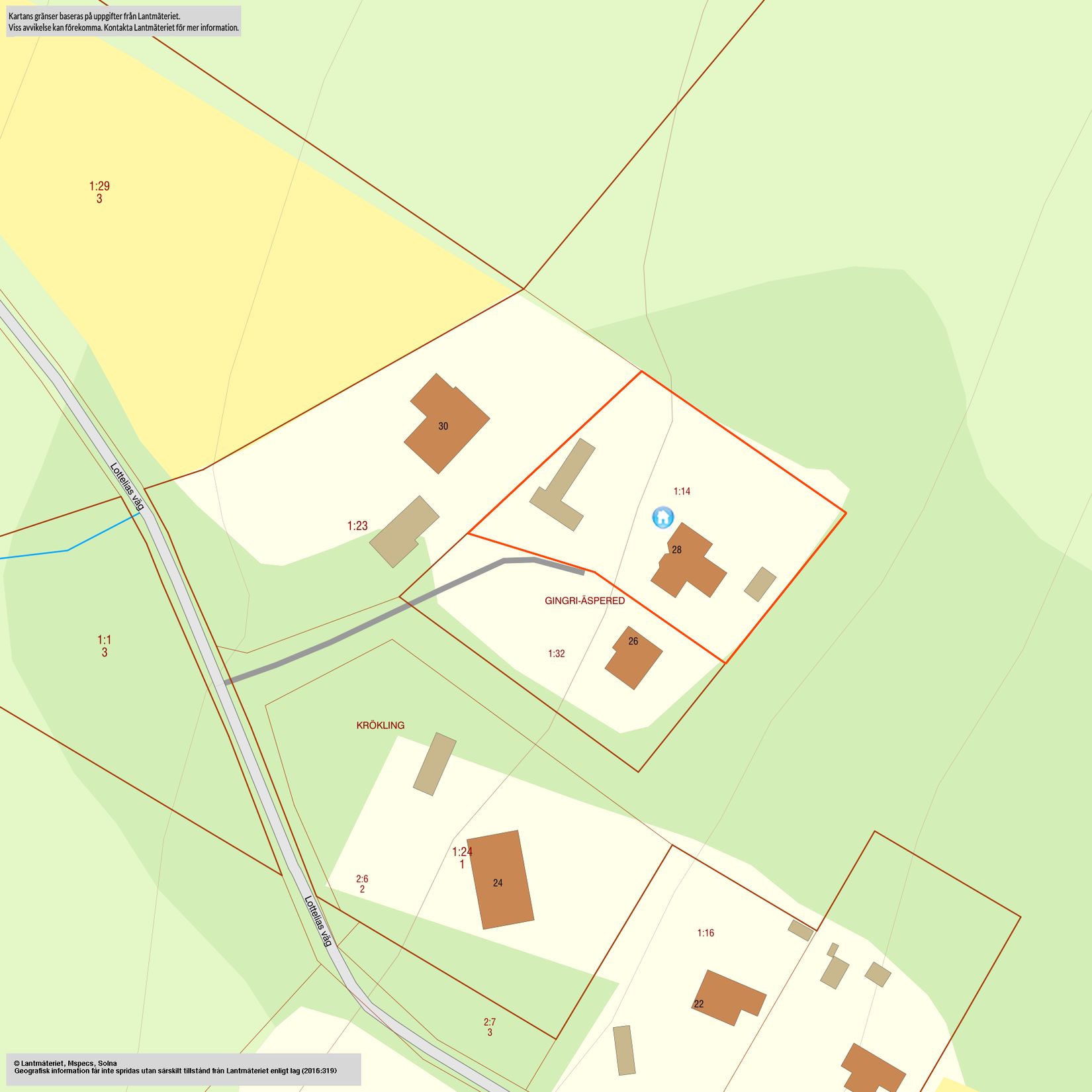 Villa, Lottelias väg 28, Sparsör, Borås