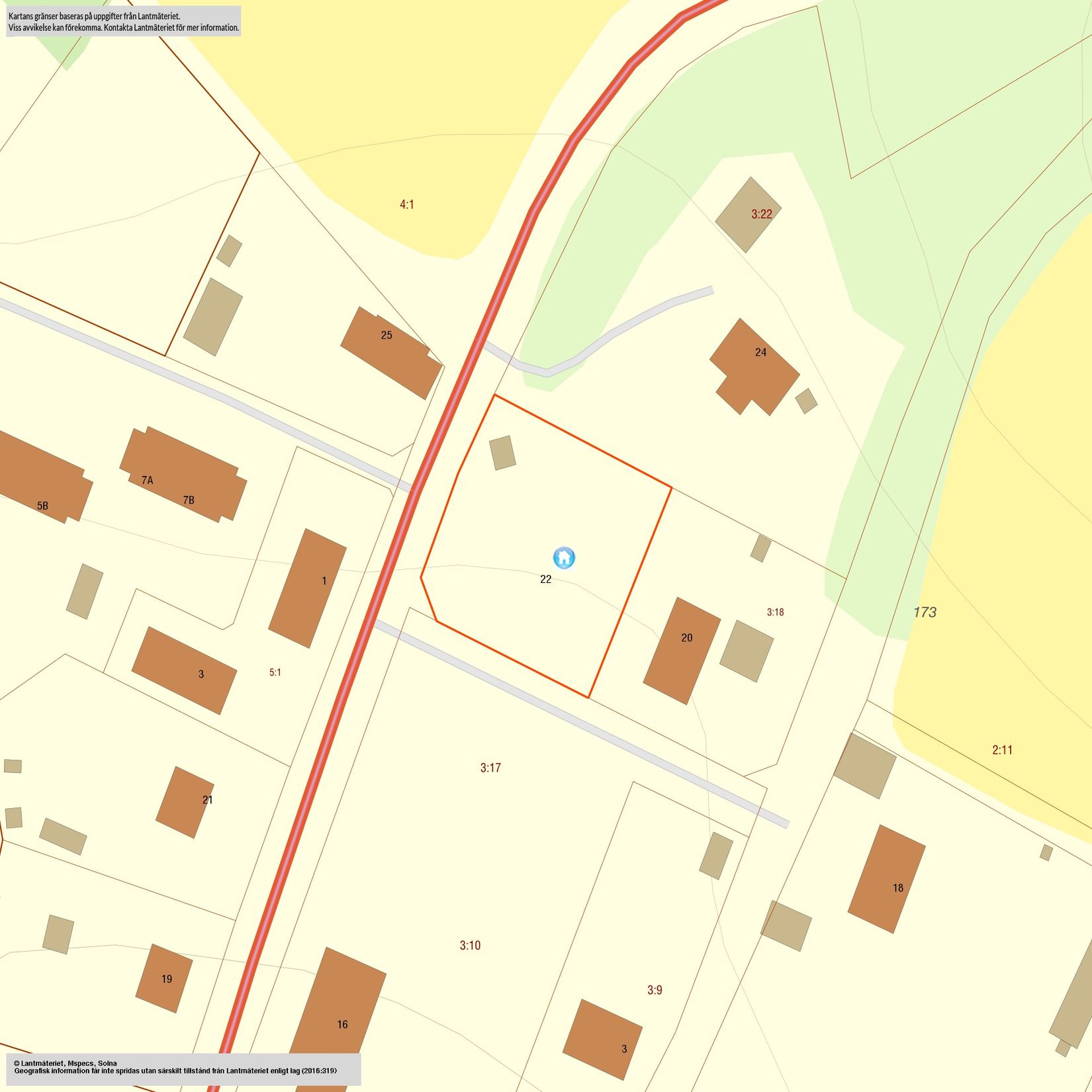 Tomt, Skirövägen 22, Skirö, Vetlanda