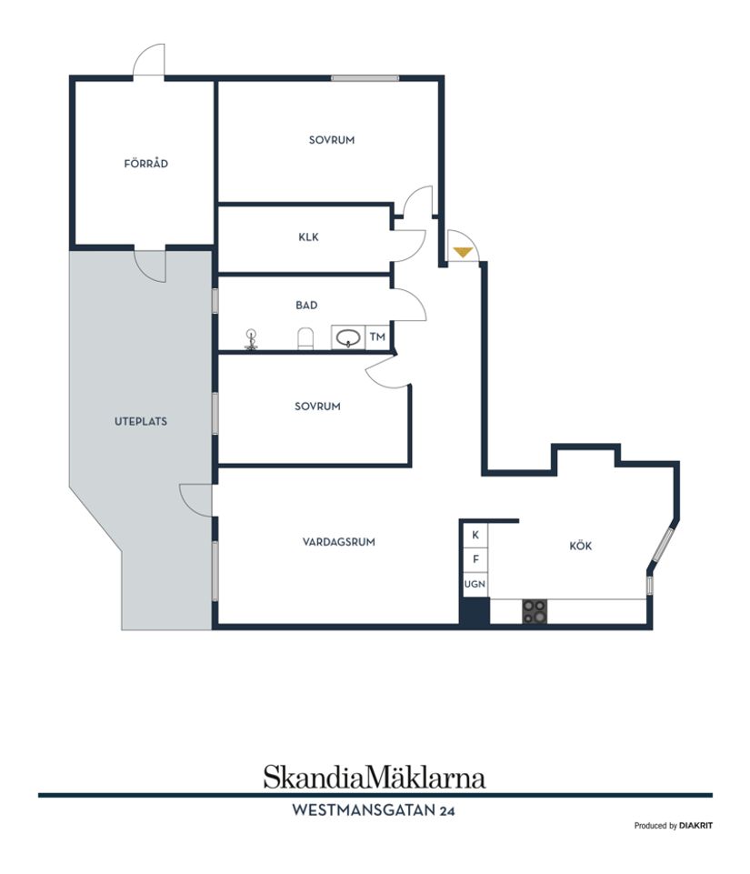 Bostadsrätt, Westmansgatan 24, T1/ Valla, Linköping