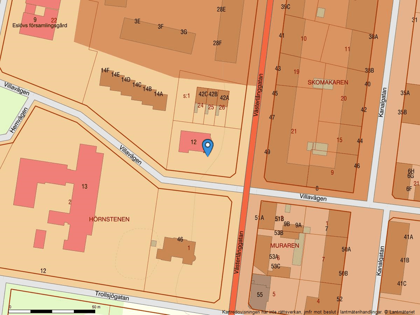 Villa, Villavägen 12, Trollsjöområdet, Eslöv