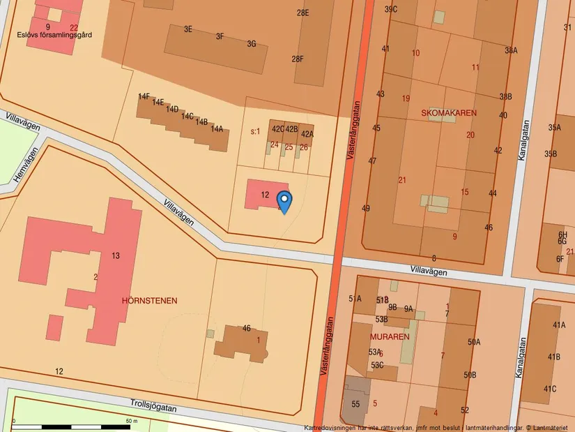Villa, Villavägen 12, Trollsjöområdet, Eslöv