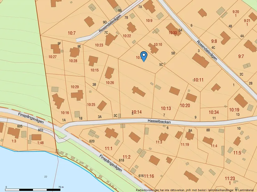 Tomt, Rosendalsvägen 5C, Svärtinge, Norrköping