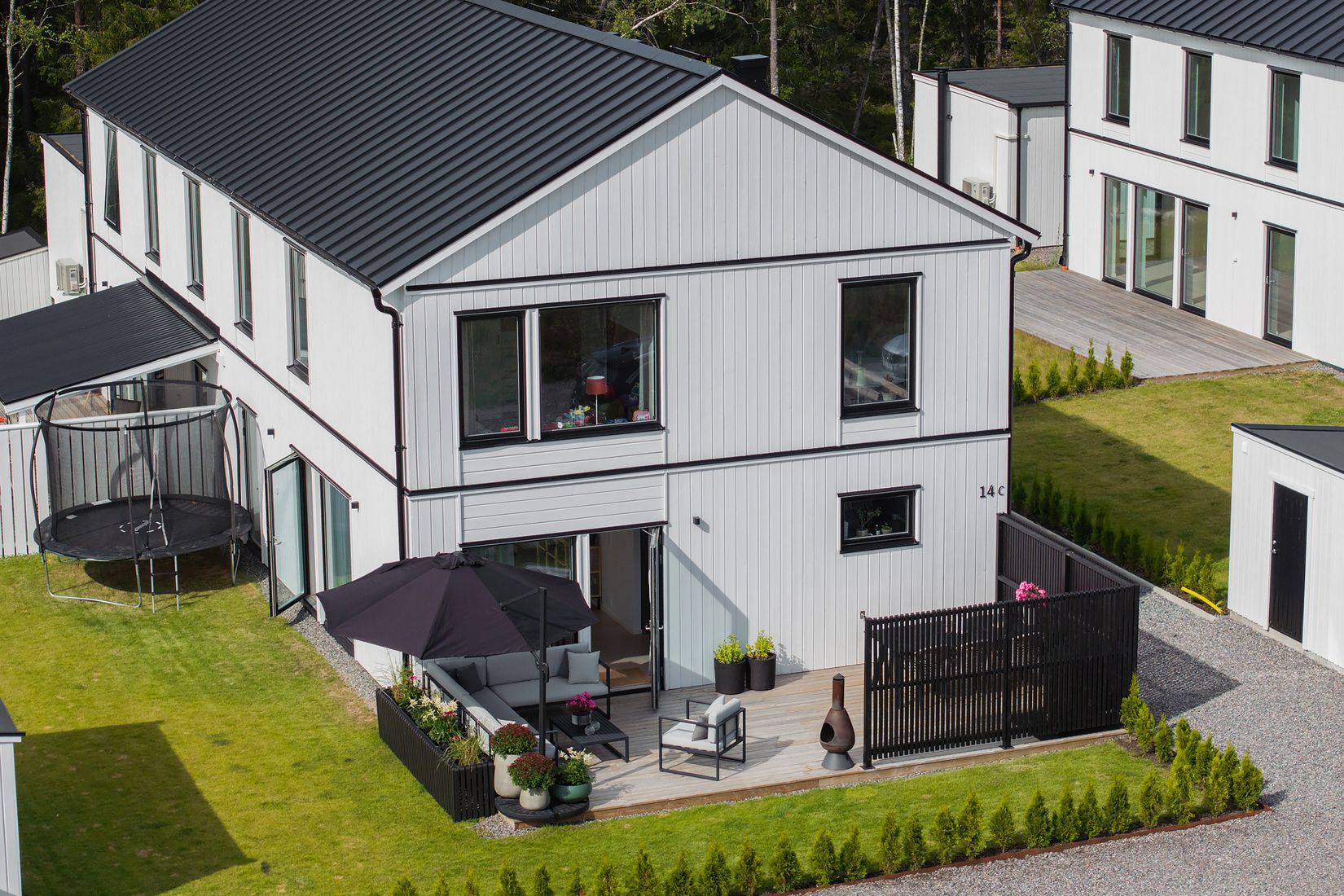 Radhus, Österängsvägen 14C, Gladö Kvarn, Huddinge