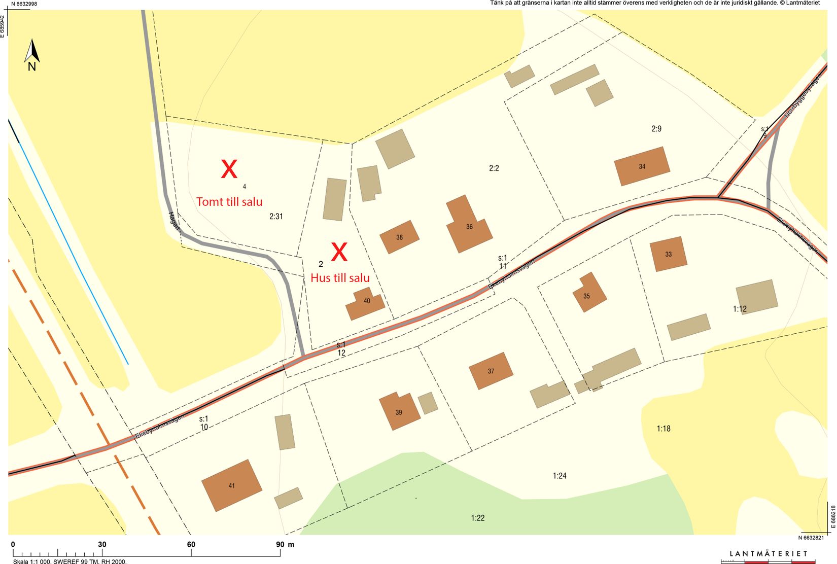 Tomt, Hagen 4, Rimbo, Norrtälje