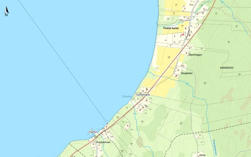 Tomt, Strand och sjöutsikt vid sjön Unden, Sannnerud, Laxå