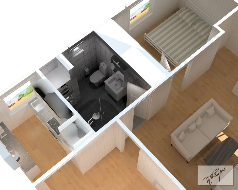 Villa, Österbyn 8, Viareds sommarstad, Borås