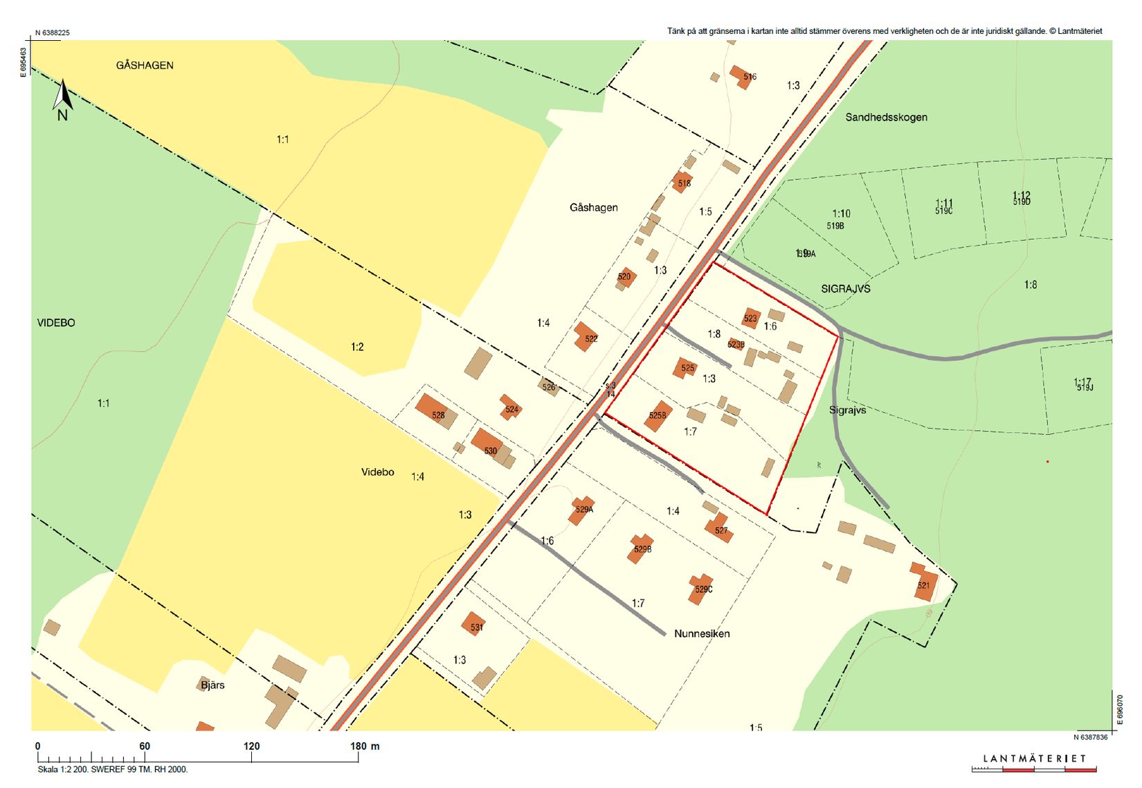 Övrigt, Västerhejde Sigrajvs 525, 523, 525 B och 523 B, Västerhejde - Visby Närområde, Gotland