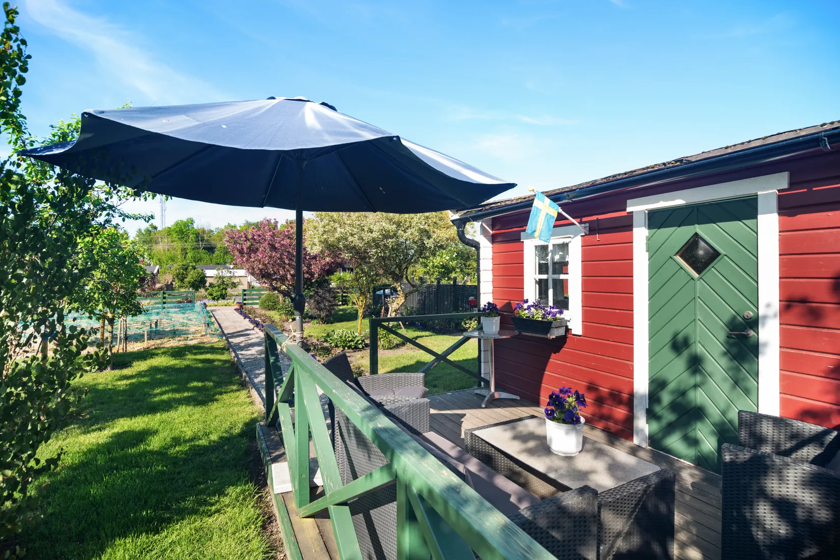 Fritidshus, Kapelluddens koloniförening, Kyrkogårdsgatan 21, Höganäs