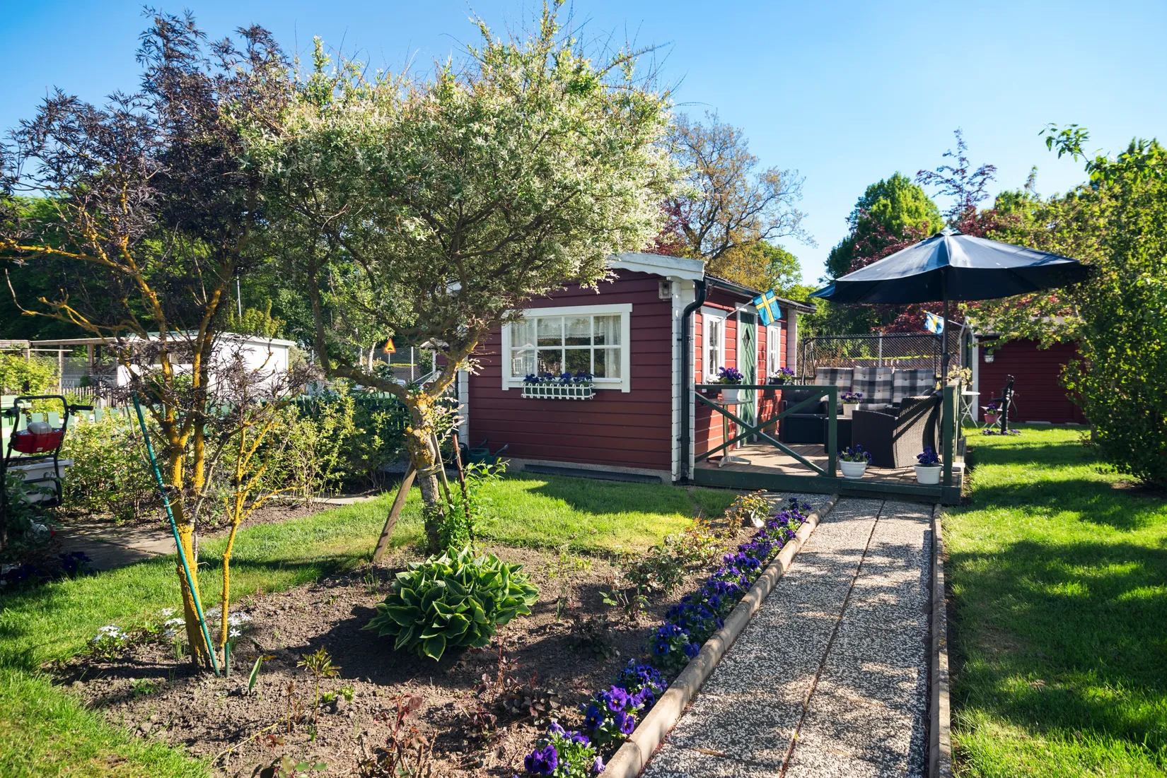 Fritidshus, Kapelluddens koloniförening, Kyrkogårdsgatan 21, Höganäs
