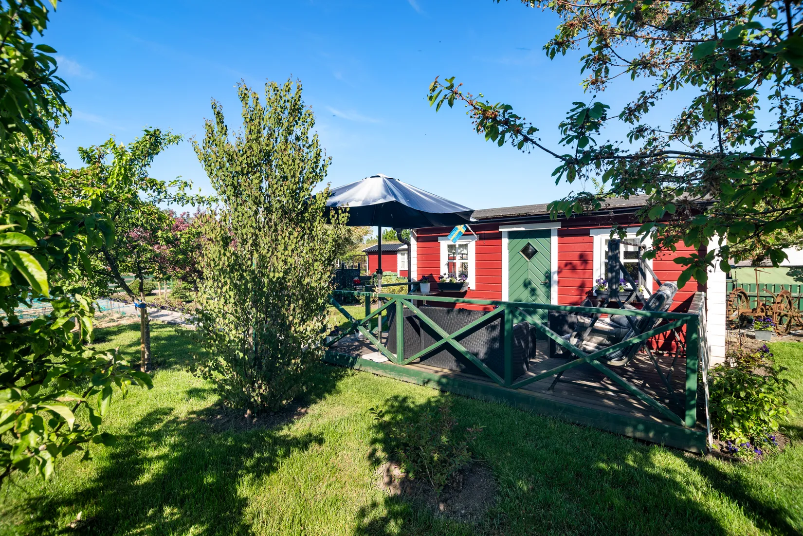 Fritidshus, Kapelluddens koloniförening, Kyrkogårdsgatan 21, Höganäs