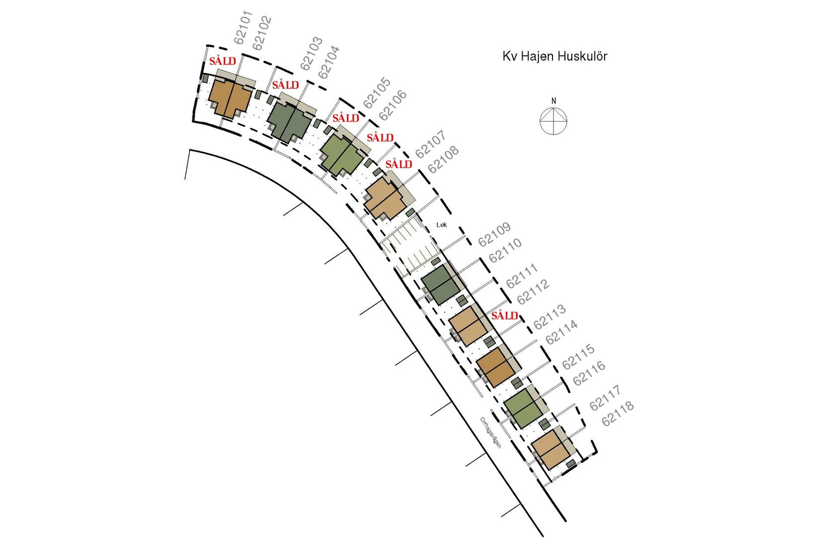 Villa, Radhus, Orrhagavägen Enplanshus, Eksjö