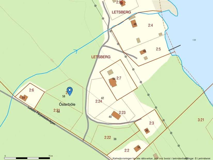 Tomt, Letsbo Färjestadsvägen 58, Letsbo, Tallåsen, Ljusdal