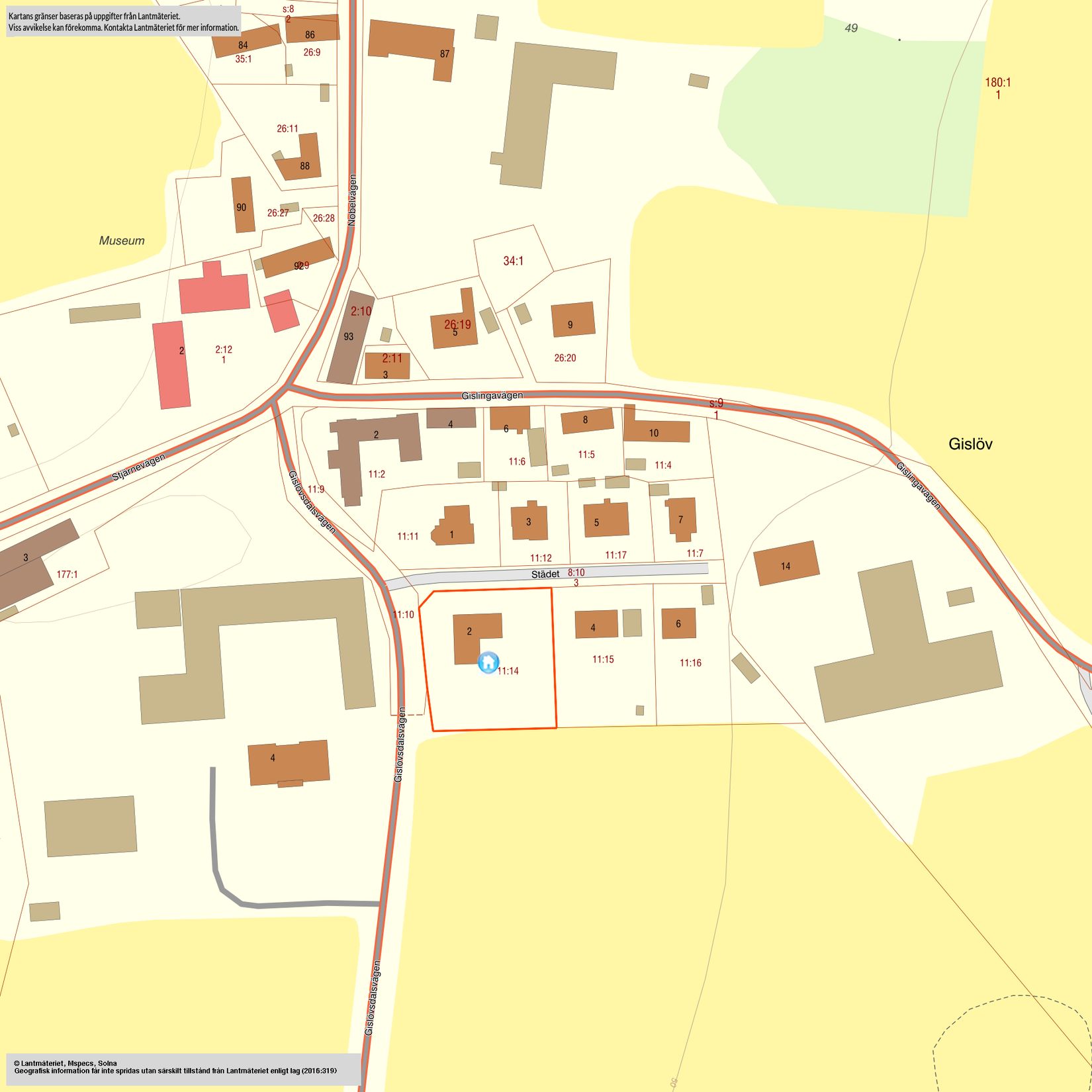 Villa, Städet 2, Gislöv, Simrishamn