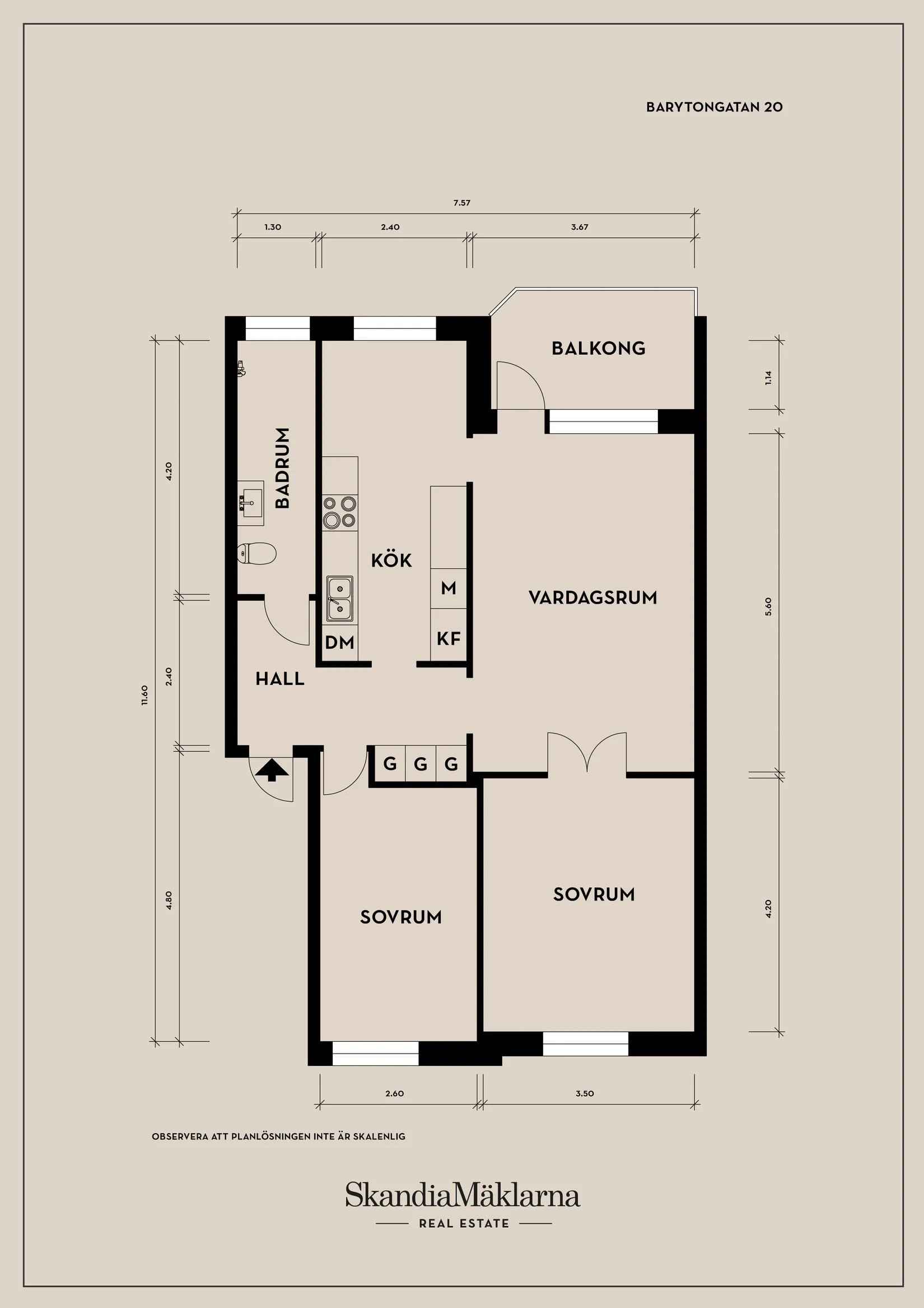 Bostadsrätt, Barytongatan 20, Kaverös, Göteborg