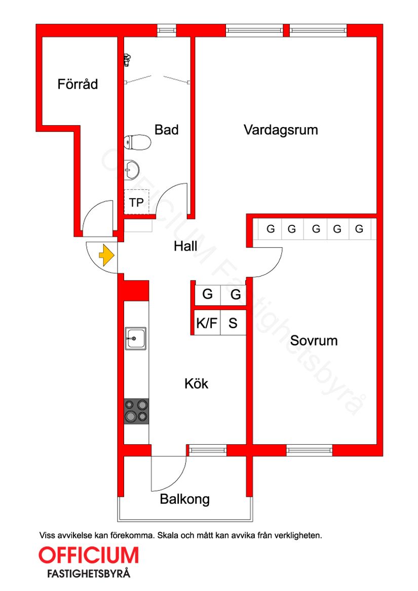 Bostadsrätt, Hampvägen 12, 2tr, Norsborg - Hallunda, Botkyrka