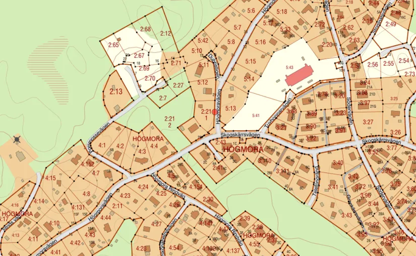 Tomt, Högmoravägen 27, Högmora, Huddinge