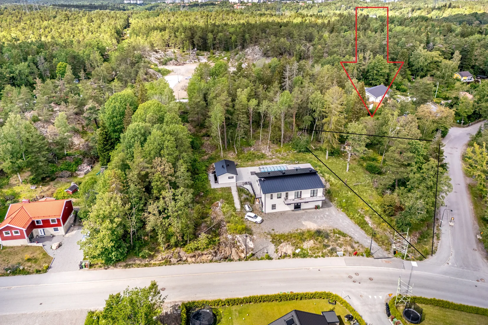 Tomt, Högmoravägen 27, Högmora, Huddinge