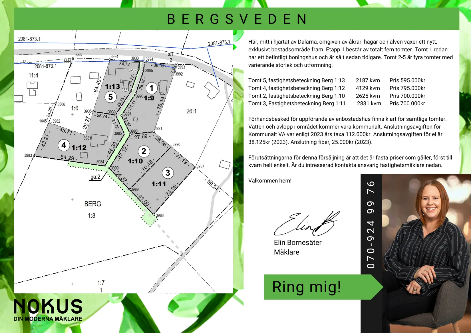 Tomt, Bergsveden 22D, Berg, Bergsveden, Kvistgårdarna, Borlänge