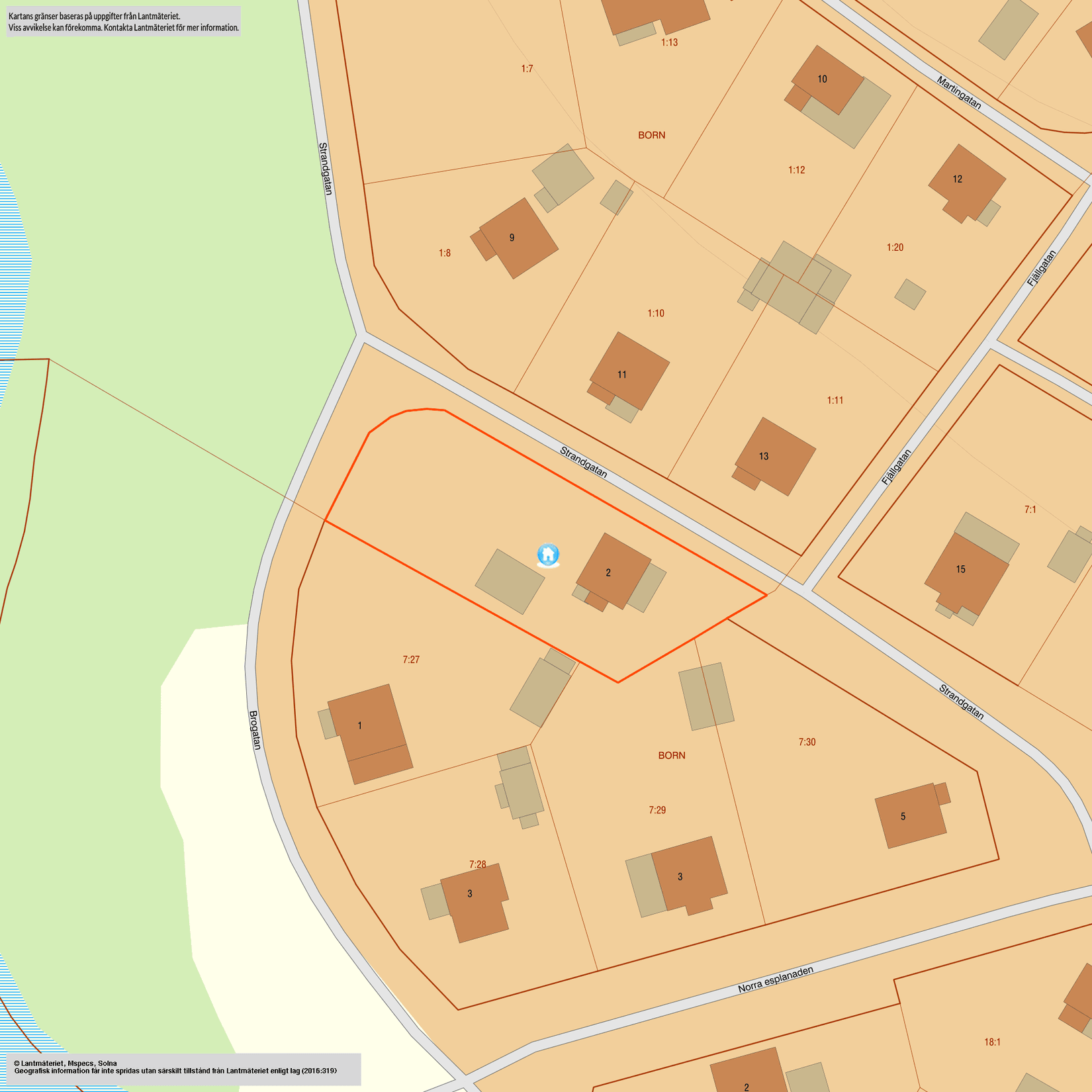 Villa, Strandgatan 2, Born, Hofors