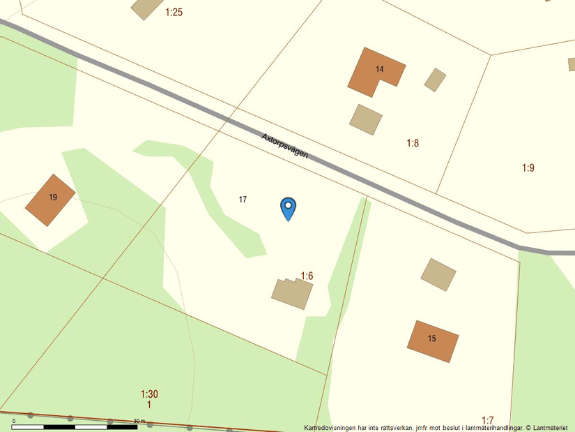 Tomt, Axtorpsvägen 17, Enköping