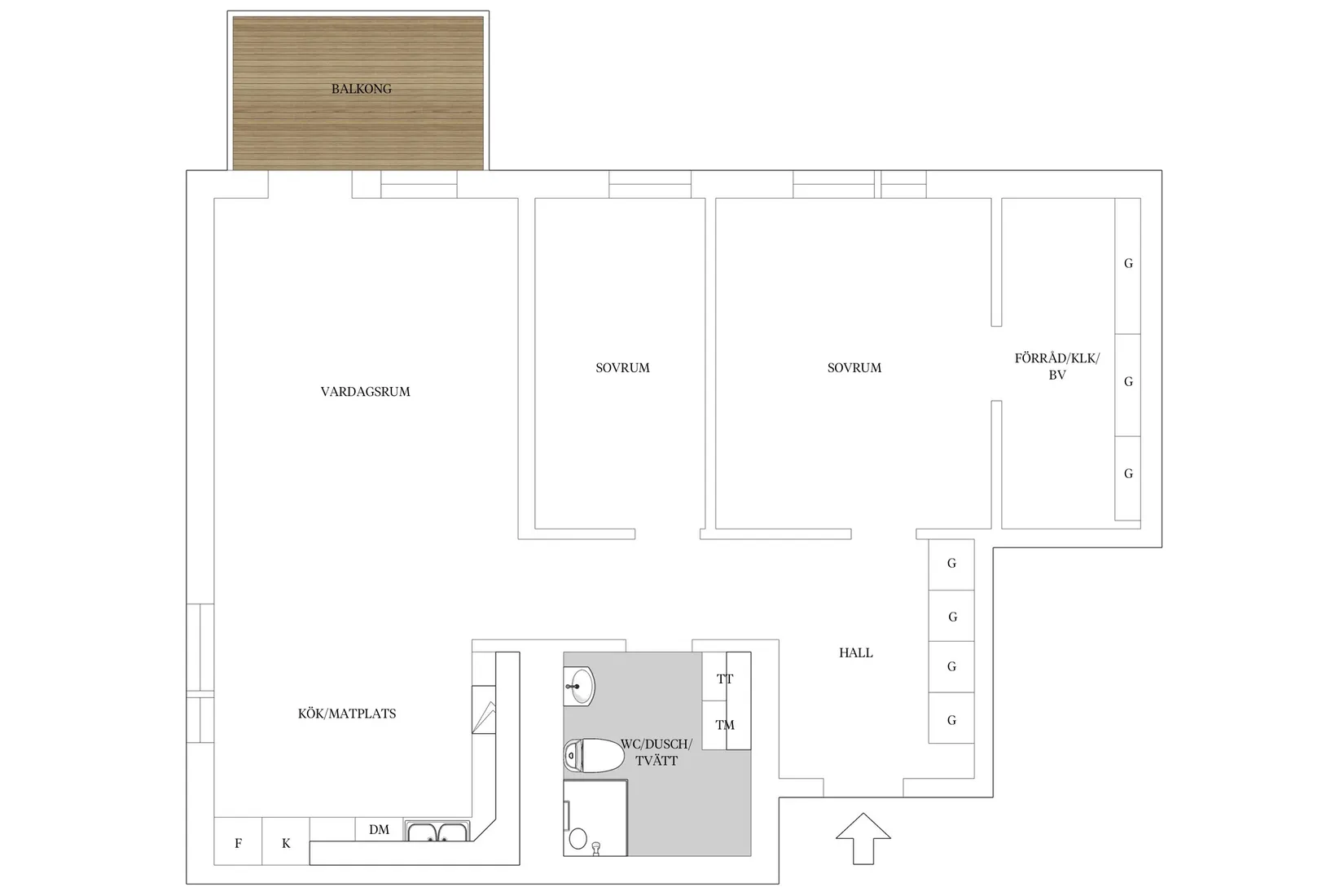 Bostadsrätt, Stamvägen 35, Djurängen, Kalmar