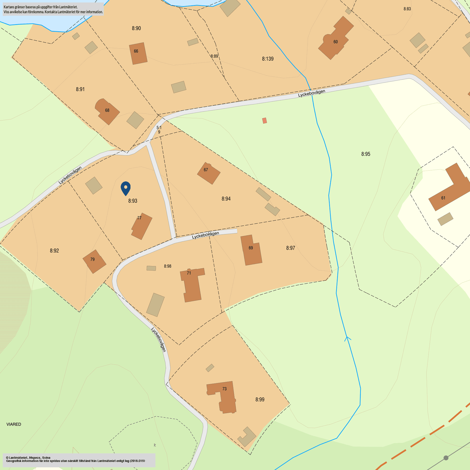 Villa, Lyckebovägen 77, Sjömarken, Borås
