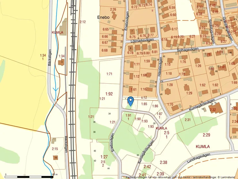 Tomt, Kumla 1:84, Hovsta, Örebro