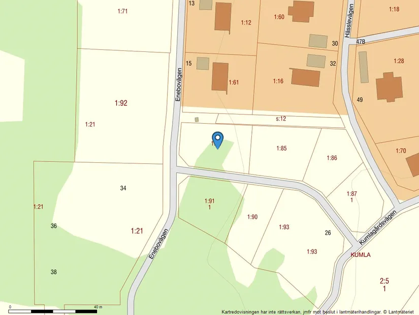 Tomt, Kumla 1:84, Hovsta, Örebro
