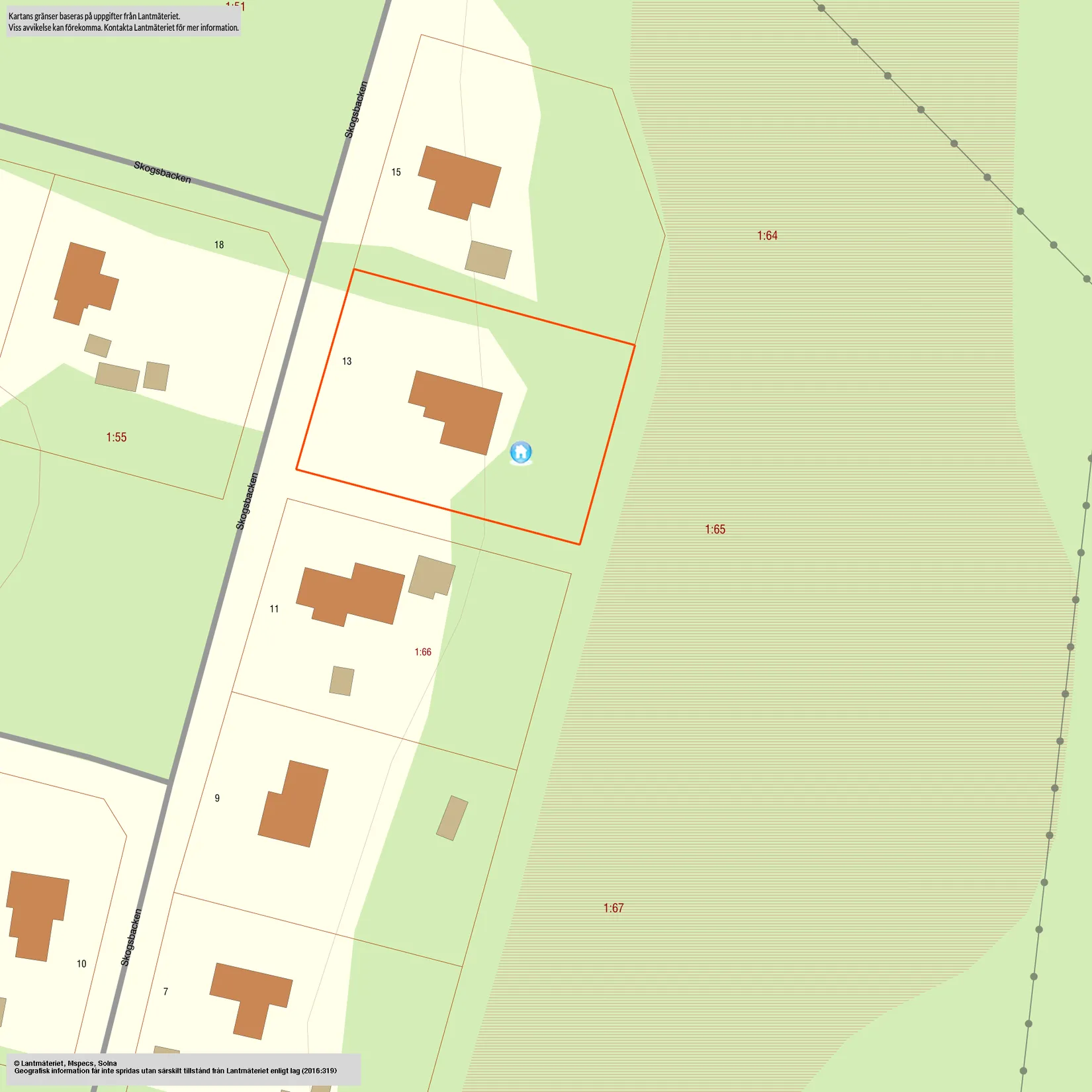 Fritidshus, Skogsbacken 13, Borgarbo, Uppsala