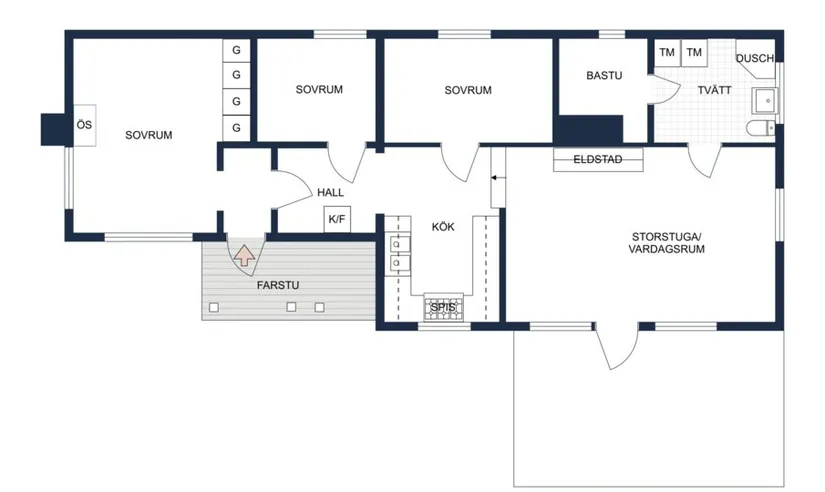 Fritidshus, Skogsbacken 13, Borgarbo, Uppsala